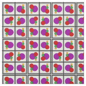 Tissu Carrés et cercles Abstraits (Échantillon)
