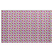 Tissu Carrés et cercles Abstraits (Fat Quarter)