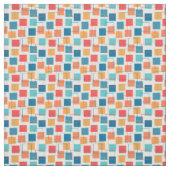 Tissu Carrés et grands titres (Échantillon)