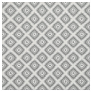 Tissu Carrés modernes de diamants gris Motif de mosaïque