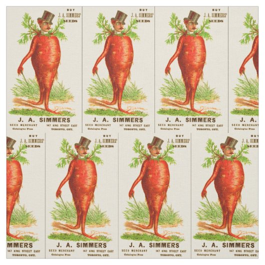 Tissu carrot man Victorian (Échantillon)