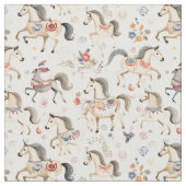 Tissu Carrousel de Galloping : Cheval Whimsy (fermé)
