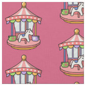 Tissu Carrousel rose (Fermer)