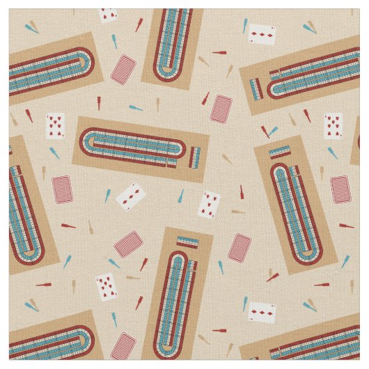 Tissu Carte de jeu de Cribbage et Jouer des pièces Patte (Fermer)