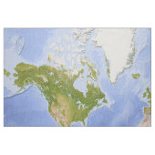 Tissu Carte de Mercator du monde (Fat Quarter)