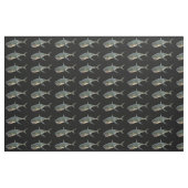 Tissu Carte d'identification du requin étiquetée (Fat Quarter)