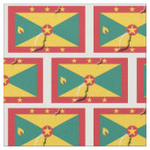 Tissu Carte du DRAPEAU GRENADA CARRIACOU Plan (Fermer)