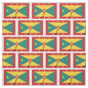 Tissu Carte du DRAPEAU GRENADA CARRIACOU Plan