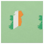 Tissu Carte du drapeau irlandais (Fermer)