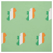 Tissu Carte du drapeau irlandais (Échantillon)