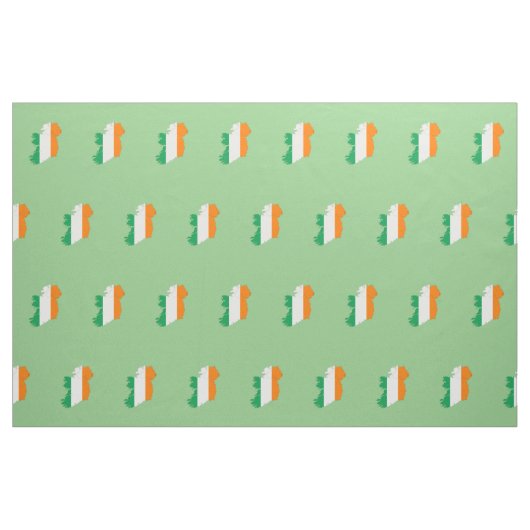 Tissu Carte du drapeau irlandais (Fat Quarter)