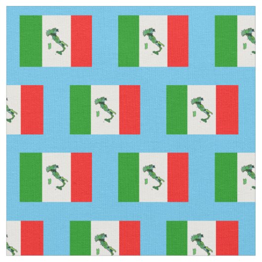 Tissu Carte du drapeau italien (Fermer)