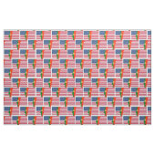 Tissu Carte du drapeau PORTUGAIS AMÉRICAIN (Fat Quarter)