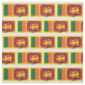 Tissu Carte du drapeau SRI LANKA (Échantillon)