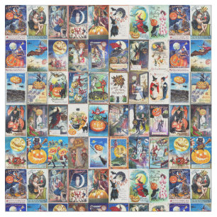 Tissu Carte postale de cru de Halloween