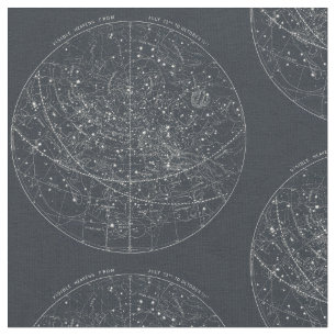 Tissu Carte vintage de constellation
