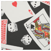 Tissu Cartes et dés (Échantillon)