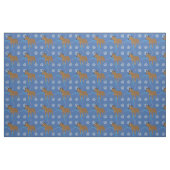 Tissu Cartoon Australian Cattle Dog (Rouge) (Fat Quarter)