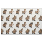 Tissu Cartoon Horse Fabric (Fat Quarter)