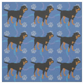 Tissu Cartoon Rottweiler (Échantillon)
