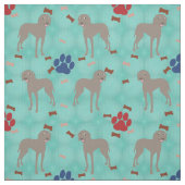 Tissu Cartoon Weimaraner (Échantillon)