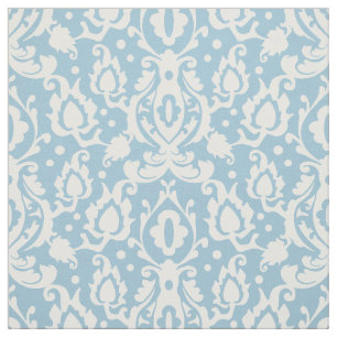 Tissu Casbah Damask bleu clair