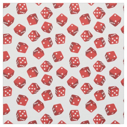 Tissu Casino Craps Jeu Dice Rouge (Échantillon)