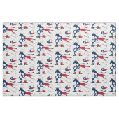 Tissu Casquettes et bottes de chevaux de drapeau du (Fat Quarter)