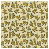 Tissu Castors mignons partout ! (Fermer)