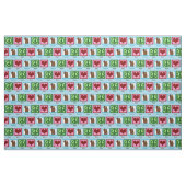 Tissu Castors Peace Love (Fat Quarter)