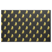 Tissu Cat d'or noir (Fat Quarter)