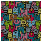 Tissu Cat et kitten (Fermer)