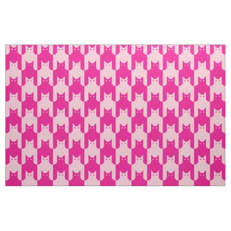 Tissu Catstooth rose