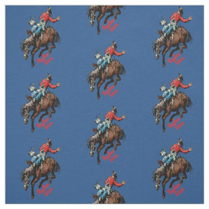 Tissu Cavalier à cru de cheval de Bronc de cowboy
