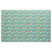 Tissu cavalier kc spaniel dog été tropical (Fat Quarter)