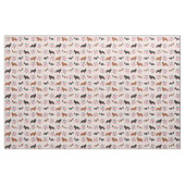 Tissu cavalier kc spaniel dog floral rose (Fat Quarter)