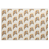 Tissu Cavalier Le Roi Charles Spaniel Peinture originale (Fat Quarter)
