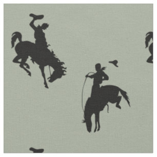 Tissu Cavalier s'opposant de Bronc de cheval de cowboy
