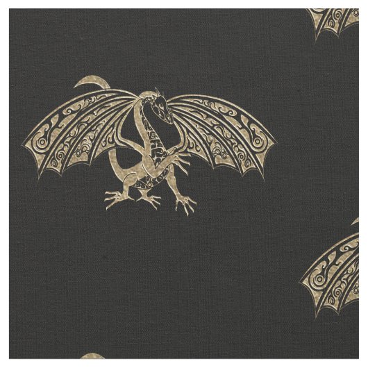 Tissu céleste Golden Dragon Goth (Fermer)