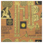 Tissu Celtic Gryphon et Kells (Échantillon)