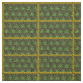 Tissu celtique de knotwork en vert et or (Échantillon)