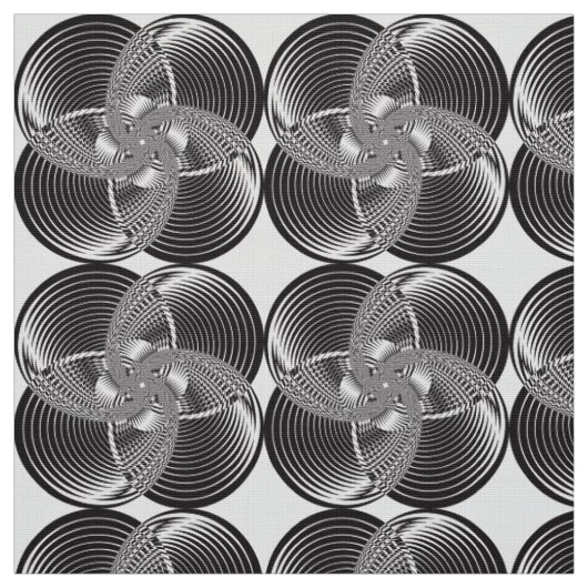 Tissu cercle arabesque intersecté (Échantillon)