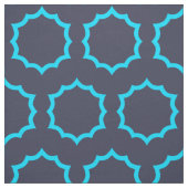 Tissu Cercle étoilé Turquoise (Échantillon)