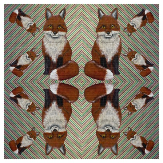 Tissu Cercle Fox (Échantillon)