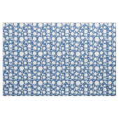 Tissu Cercle géométrique bleu classique (Yard)