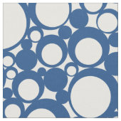 Tissu Cercle géométrique bleu classique (Fermer)