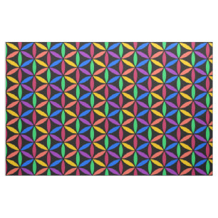 Tissu Cercles arc-en-ciel