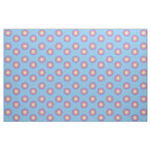 Tissu - Cercles arc-en-ciel sur bleu (Fat Quarter)