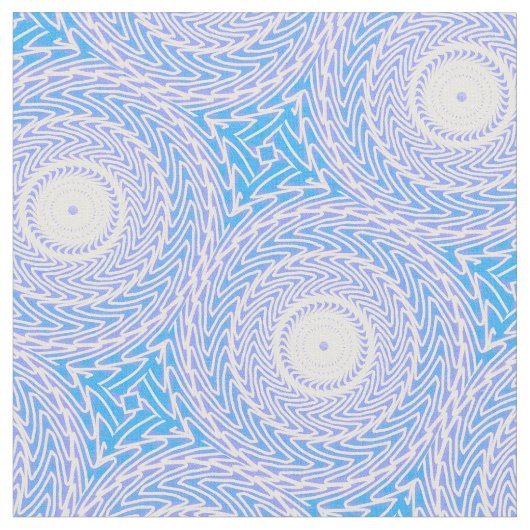 Tissu Cercles bleu ciel motif (Fermer)