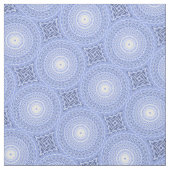 Tissu Cercles bleus tourbillonner motif (Échantillon)